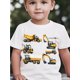 thumbnail image 1 of Construction Truck T-Shirt - "You Can Never Have Too Many Construction Trucks" Graphic, Short Sleeve, Round Neck, Casual , Lightweight & Comfortable, Playful Design for Boys and Girls, Casual We, 1 of 6