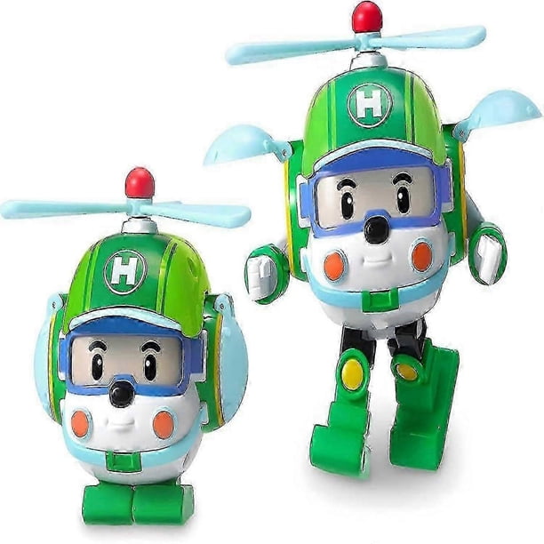 Robocar Poli Transforming Robot Helly 4" Helicopter Toy Figure Rescue Vehicle Playset -HK626