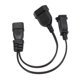 thumbnail image 1 of C14 Macho A 1-15R EU4.0 mm Cable de Alimentación Femenino, IEC320 C14 A 1-15R Cable de Alimentación Ofc PVC Space Ahorro para Hogar, 1 of 7