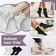 thumbnail image 2 of VEGCOO 8 Pairs Women's Lace Ruffle Crew Socks with Laundry Bag, 2 of 7