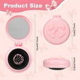 thumbnail image 3 of OPALESQUE 12 Pcs Pink Coquette Bow Mini Hair Brushes Folding Mirror Coquette Detangler Brush Bulk Round Compact Massage Scalp Comb for Purse Women Travel Team Gifts Trendy Stuff Party Favors, 3 of 7