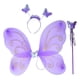 thumbnail image 4 of Conjunto de disfraz de hada para niñas, disfraz de mariposa, decoración de diadema, disfraz para , para juego de rol Púrpura Yuyangstore Disfraz de ala de hada, 4 of 8