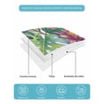 thumbnail image 4 of Quilts Queen Size Bedding Set, Tropical Plant Reversible Summer Quilt 3 Pieces, Summer Watercolor Botanical Palm Leaves Lightweight Bedspreads Coverlets with 2 Pillow Shams for All Seasons, 4 of 5