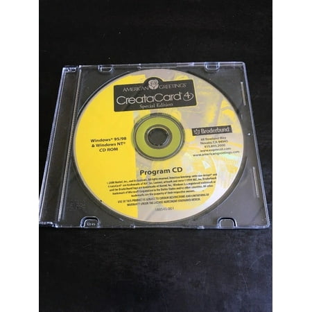 American Greetings CreataCard 4, Special Edition Program CD ROM Windows (Best Mail Program For Windows 7)