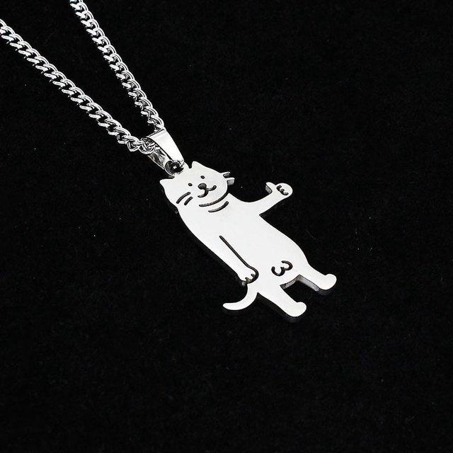 2023 Hip Hop collar con colgante de acero de titanio para Mujeres Hombres lindo Kpop moda coreana garabato collar pareja regalo de fiesta, joyería