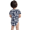 thumbnail image 3 of Gaeub White Leaves Print Infant Climbing Onesie,Toddler Outfit,Newborn Baby Bodysuit,Baby Boy Girl Clothes -9M, 3 of 6