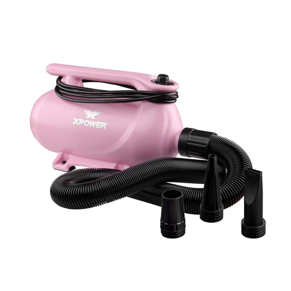 XPOWER B-163 High Velocity Variable Speed Double Motor Pet Dryer - Pastel Pink