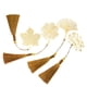 thumbnail image 1 of Marcapáginas de Metal con cadena, cuatro patrones, huecos, finos, de latón dorado, 4 Uds., 1 of 8
