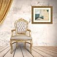 thumbnail image 3 of Bryant, Susan 32x26 Gold Ornate Wood Framed with Double Matting Museum Art Print Titled - Voyage Postcard I, 3 of 4