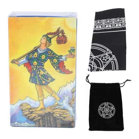 FYBTO Tarot Deck Cards Spanish Knight Coated Paper Interactive Board Game Tarot Cards for Beginners Experts-090701