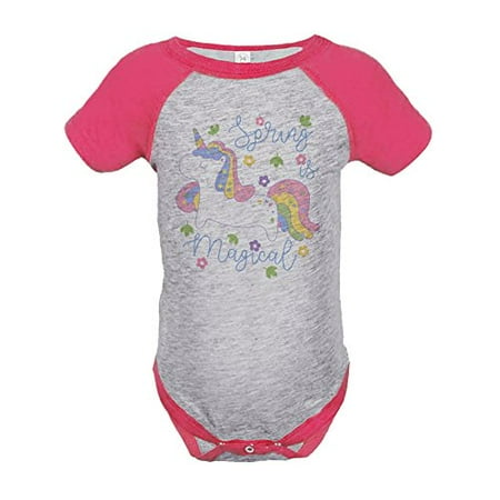 

7 ate 9 Apparel Girl s Easter Unicorn Pink Onepiece