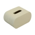 thumbnail image 3 of Caja de pañuelos de cerámica con tapa, servilletero, multiusos, resistente, para pañuelos Beige, 3 of 9