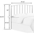 thumbnail image 3 of Atlin Designs Modern Metal King Spindle Headboard in Powder-Coated Black, 3 of 5