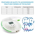 thumbnail image 5 of Live Fine Automatic Pill Dispenser for Medication Alerts and Dosage, 28-Day Organizer for Seniors (Clear Lid), 5 of 7