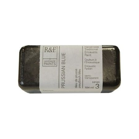 UPC: 0836943008038 | R&F Handmade Paints Encaustic Paint Cakes  104ml Cakes  Prussian Blue