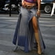 thumbnail image 2 of Falda vaquera larga para mujer Denim desgastado dobladillo asimétrico con cremallera ropa de calle de verano Hugtrwg Para estrenar, 2 of 9