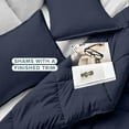 thumbnail image 5 of Bare Home Down Alternative Comforter Set - 3-Pieces - All Seasons - Oversized Queen, Midnight Blue, 5 of 9