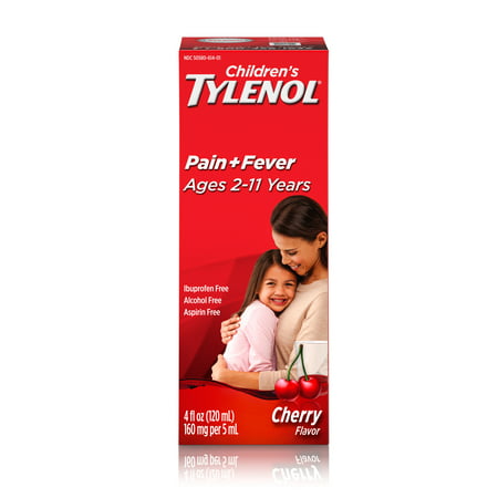Children's Tylenol Pain + Fever Relief Medicine, Cherry, 4 fl.