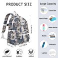 thumbnail image 6 of Pioneer Flower Backpack for School,Cute School Bag,Schoolbag with Adjustable Shoulder Straps & Padded Back,13.4"x11"x4.7", 6 of 6