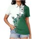 thumbnail image 2 of Fiudx Ofertas Flash Artículos En Oferta Blusa con Botones y Cuello Vuelto de Manga Corta con Estampado Cómodo E Informal para Mujer a La Moda, 2 of 5