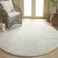 thumbnail image 2 of SAFAVIEH Tahoe Trudi Distressed Shag Area Rug, Ivory/Taupe, 6'7" x 6'7" Round, 2 of 7