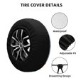 thumbnail image 4 of Cute Cartoon Garfield Spare Tire Cover Wheel Protectors For Trailer Rv Suv Truck Camper Travel Fits For Tire Diameter 15 Inch, 4 of 6