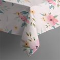 thumbnail image 5 of Pioneer Flower Floral Print Pattern Square Tablecloth,Waterproof Square Table Cover,Wipeable Spillproof Washable Table Cover for Home Kitchen Party Decor 42"X42"(107x107cm), 5 of 6