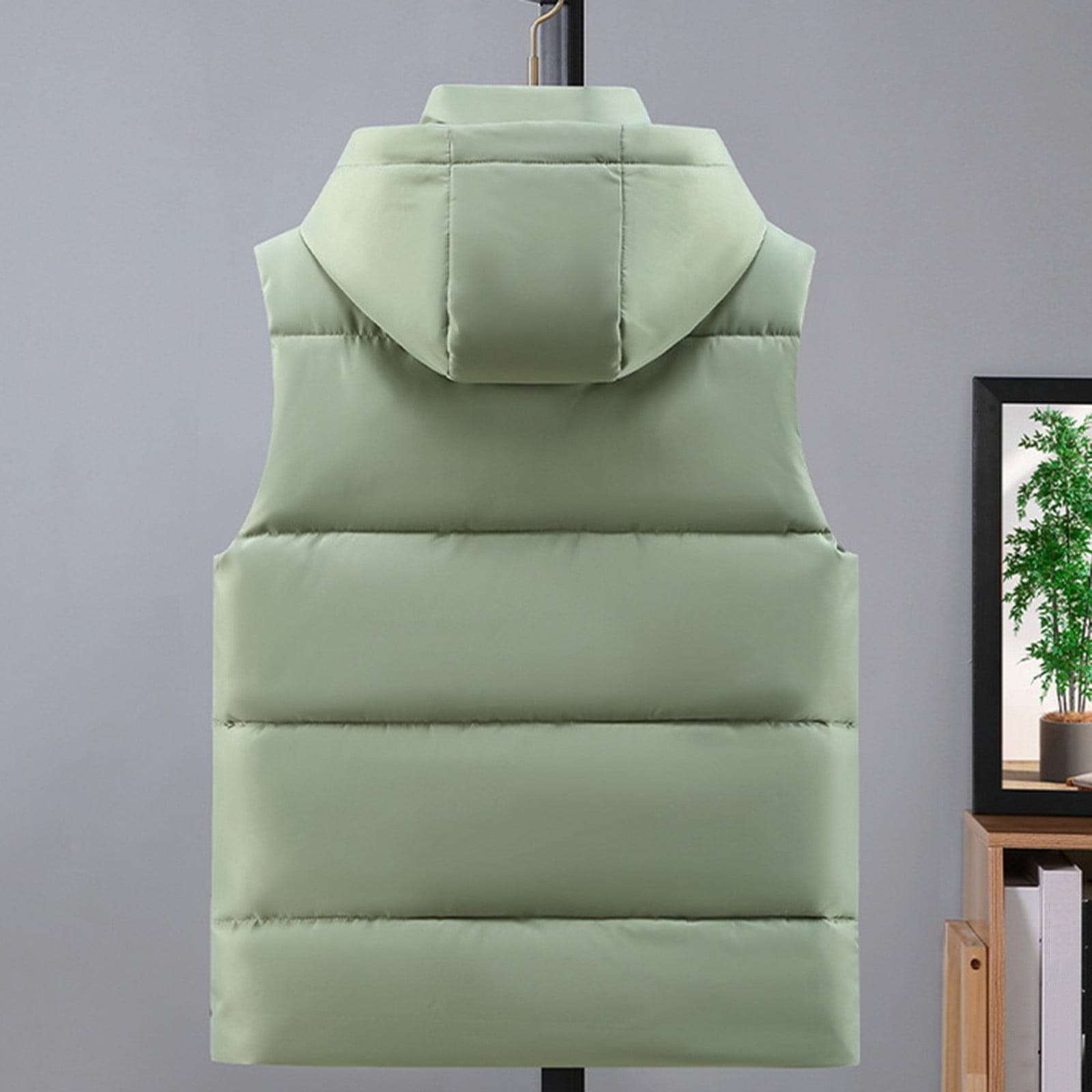 ZACPNCV Mens Lightweight Softshell Vest Windproof Sleeveless Jacket Zip Up Fleece Lined Vest Outerwear for Golf Running