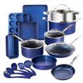 thumbnail image 1 of Granitestone Blue Complete Cookware & Bakeware Set Pots and Pans Set 20 Pcs, 1 of 9