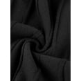 thumbnail image 5 of INSPIRE CHIC Women's Midi Dress V Neck Sleeveless Knitted Pleated Dress 2XL Black, 5 of 5