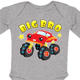 thumbnail image 4 of Inktastic Monster Truck Big Bro Boys Long Sleeve Baby Bodysuit, 4 of 5