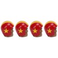 thumbnail image 4 of Juego De Tapas De Vástago De Válvula De Rueda, Tapa De Vástago De Válvula De Neumático De Coche Cool A Prueba De Herrumbre Para SUV Para Bicicletas ZAQW Rojo, 4 of 8