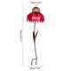 thumbnail image 5 of Comedero para pájaros Coneflower, comedero para pájaros de pie de hierro, poste de flores para patio trasero, comedero para pájaros, arte de jardín, comedero para pájaros de Metal, decoración de jardín, 5 of 6