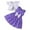 Purple, variant on ZACPNCV Girls Dress and Cardigan Sleeveless Floral Print Tank Dresses 2 Piece Kids Girl Spring Outfit Purple 18-24 Months