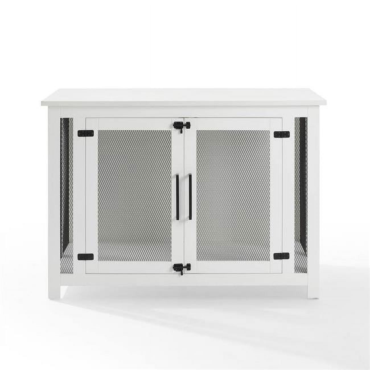 Crosley Furniture Dane Credenza Console Table Dog Crate Kennel for Pets