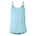 thumbnail image 3 of Doublju Women's Front Pleated Cami Tank Top with Plus Size, 3 of 5