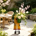 thumbnail image 2 of Garden Planter Statue,Vintage Painted Iron Character Figurine Detachable Small Metal Bucket Stable Round Base,Outdoor Fleshy-leaved Plant Flower Pot for Yard Patio Flower Bed Layout, 2 of 7