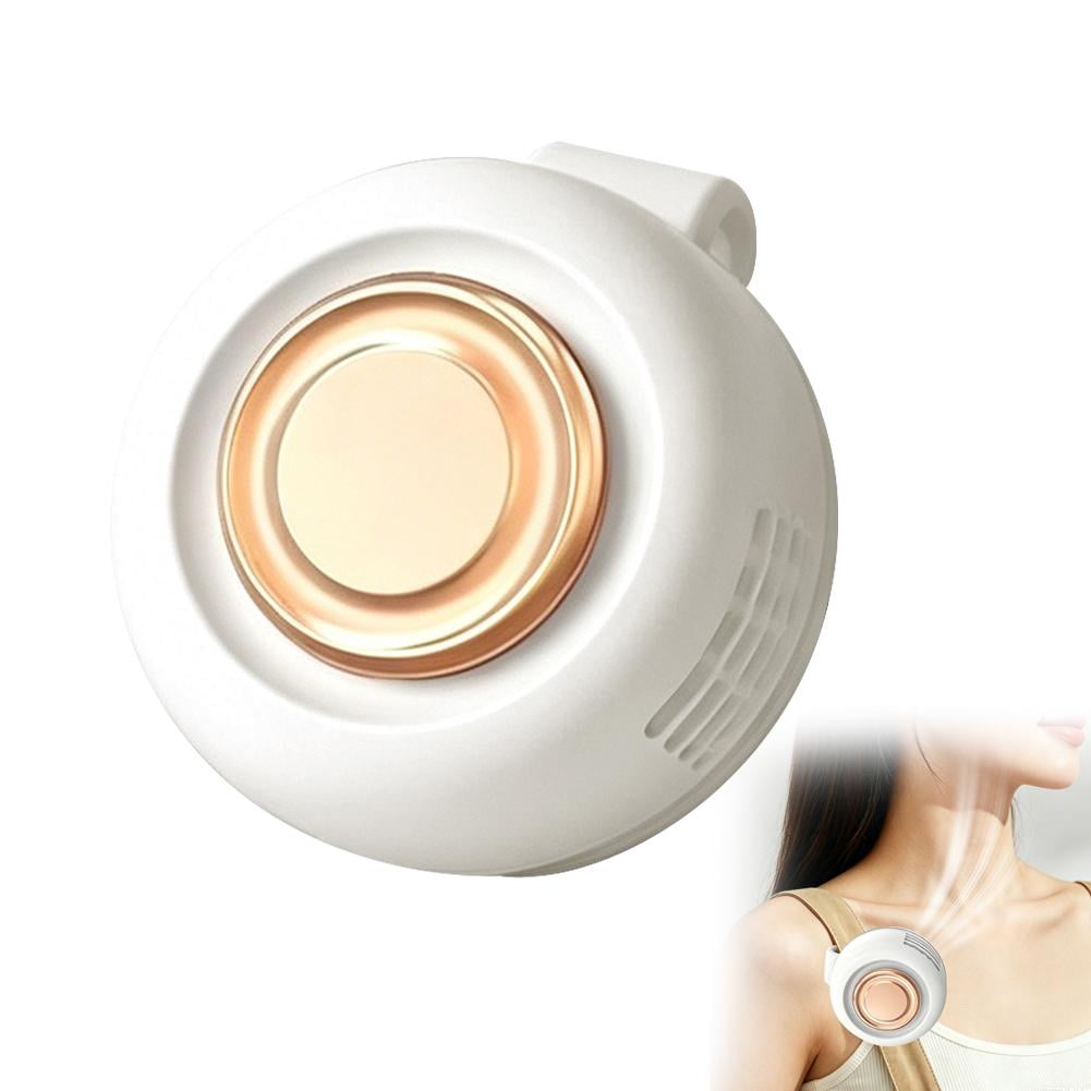 SharkTRUE Portable Clip-On Fan, Mini USB Rechargeable 360° Rotatable Fan, 3-Speed Silent Mini Bladeless Fans