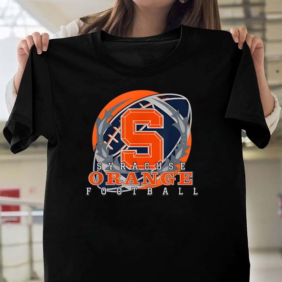 Syracuse New York Football Fan Sports Graphic Novelty Orange Graphic Art Unisex T-Shirt Y0430, Up to Size 5XL