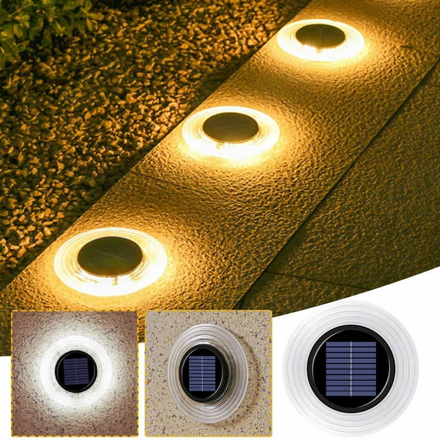 XWSHYW Aparatos Electrónicos Luz Solar Enterrada Luz Led para Exteriores Luz Enterrada para Patio Luz de Pared para Terraza y Jardín Luz para Suelo de Césped