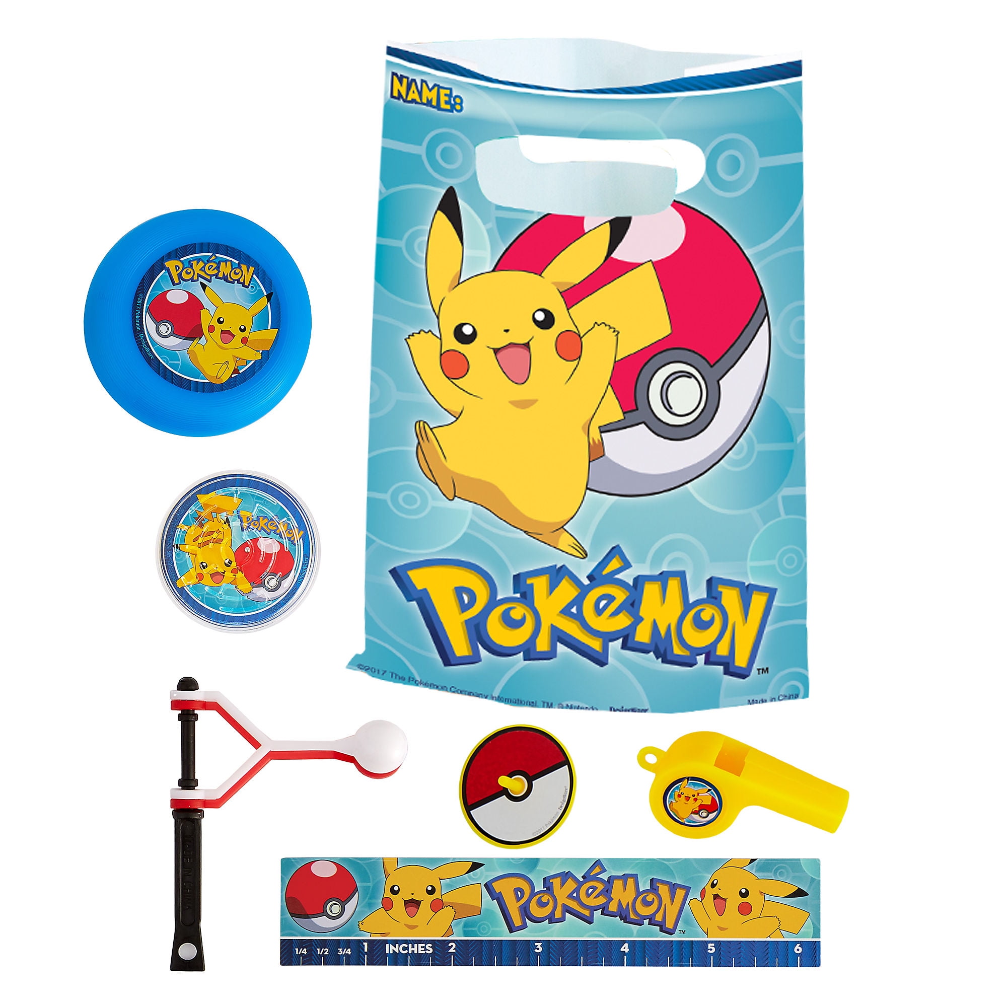 and Decorations Include Plates Party City Pokémon Classic Birthday Party Tableware Supplies for 8 Guests Napkins 