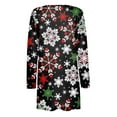 thumbnail image 6 of Munlar Straight Jacket-Fashion Christmas Printed Long Sleeve Cardigan With Pocket Loose Casual Blouses Women'S Raincoats Clearance, 6 of 7