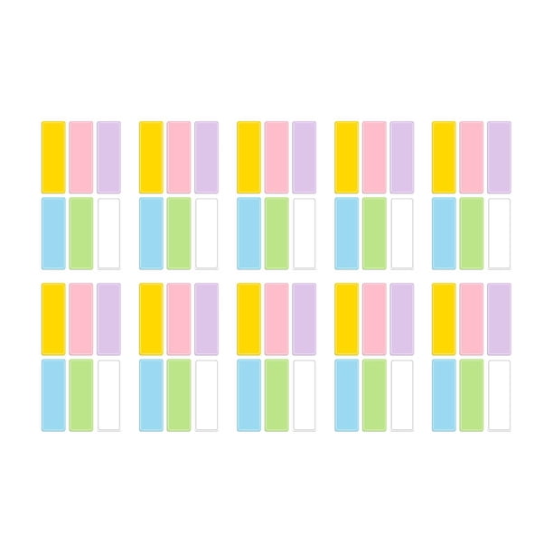 Divisor de notas adhesivas Notas adhesivas Escribible a prueba de agua a prueba de aceite de color para la oficina o el trabajo Papelería duradera , Colores 60 Pastillas Colores 60 Pastillas L