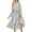 Floral Blue Pink, variant on ANRABESS Women's Floral Chiffon Midi Dress Puff Long Sleeve Mock Neck Summer Wedding Guest Party Dresses Fall 2026 Outfits Floral Green Small