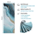 thumbnail image 2 of Blue Gold Marble Pattern Hot Yoga Mat Towel Non Slip for Hot Yoga - Quick-Drying Yoga Mat Cover with 4 Corner Pockets with Travel Bag - Hot Yoga Towel Non Slip 74"x26", 2 of 6