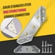thumbnail image 1 of Escuadra de acero inoxidable, soporte trapezoidal para muebles, conector resistente para juntas de armarios y estantes, montaje seguro., 1 of 9