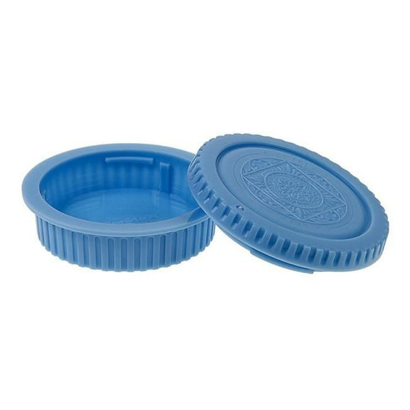 Fotodiox Cap-Set-EOS-BLU Designer Camera Body & Rear Lens Cap for Canon EOS EF & EFS Camera, Blue