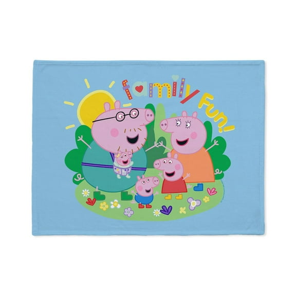 CafePress - Peppa Pig: Family Fun! - Soft Fleece Throw Stadium Blanket, 30"x40"