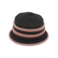 thumbnail image 1 of Womens Winter Two-Tone Wool Bucket Hat - Black/Tan, 1 of 1