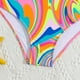 thumbnail image 4 of REDARER Girls Colorful Beach Swimsuit – Bathing Suit Swimwear for Kids,Size 9-10 Years, 4 of 5